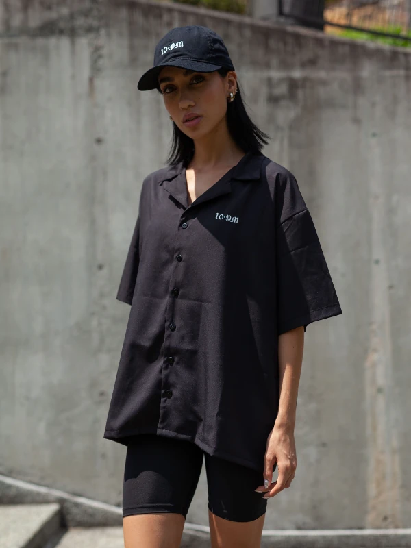 Alternative view of Camisa ligera - Black