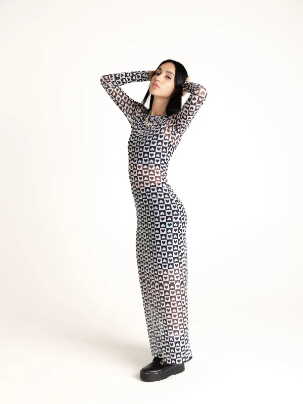 B & W Mesh dress - Image 6