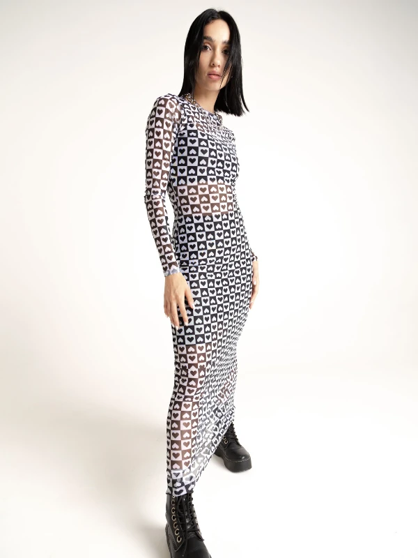 B & W Mesh dress - Image 5
