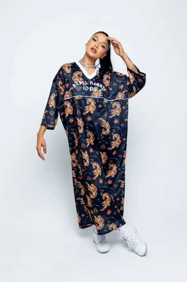 Alternative view of Tiger Jersey dress