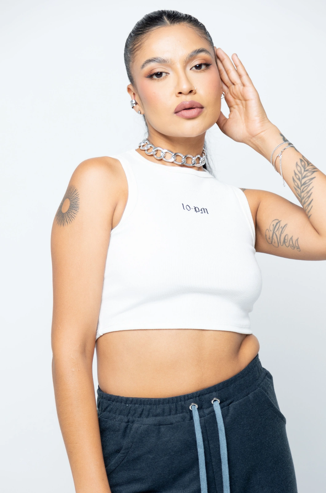 Basic rib cropped - vainilla - Image 3