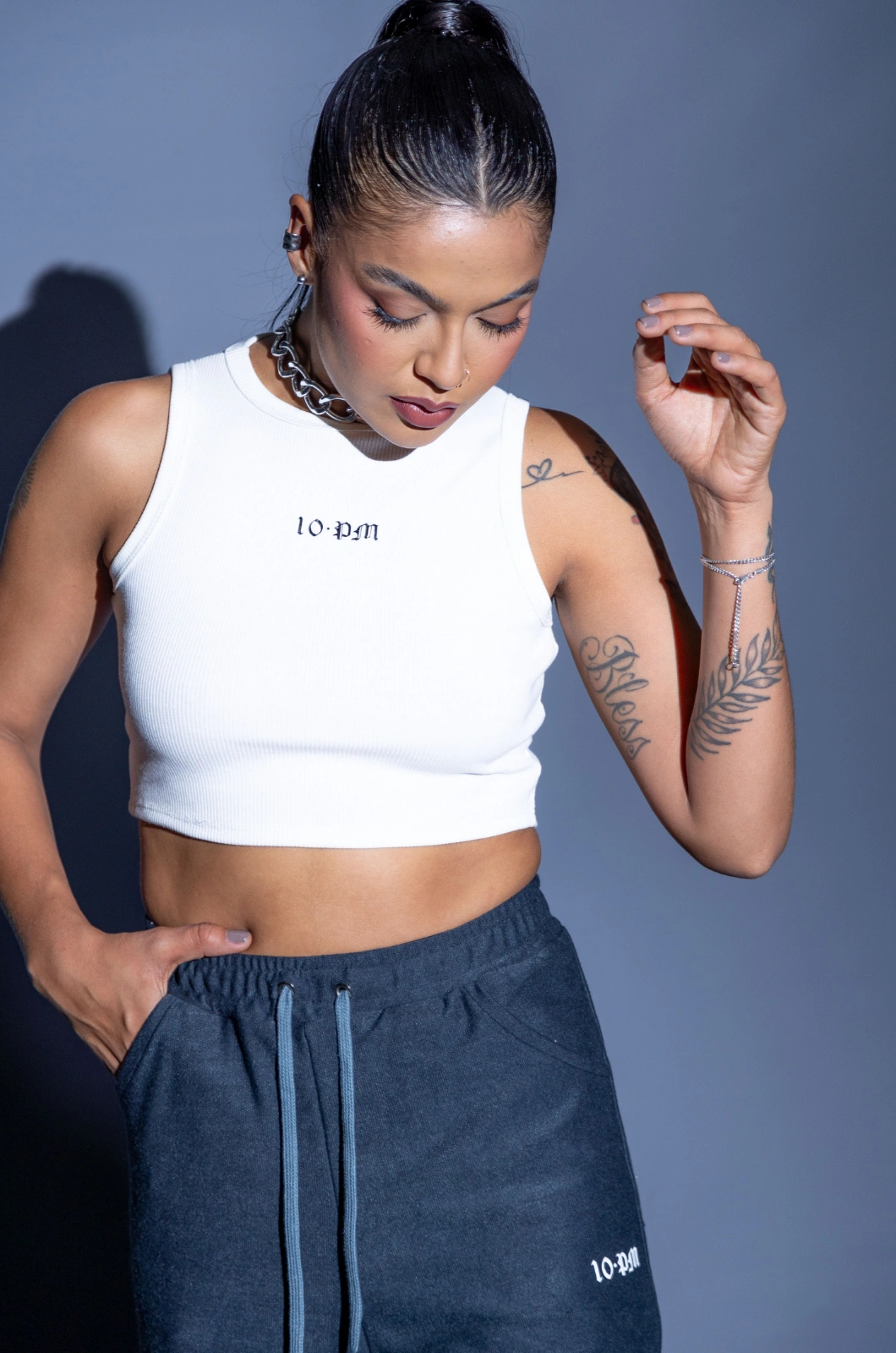 Basic rib cropped - vainilla - Image 4