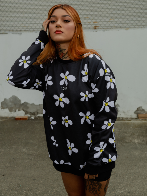 Daisy flower crewneck