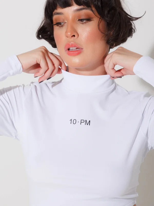 Alternative view of Cropped basic - Blanco