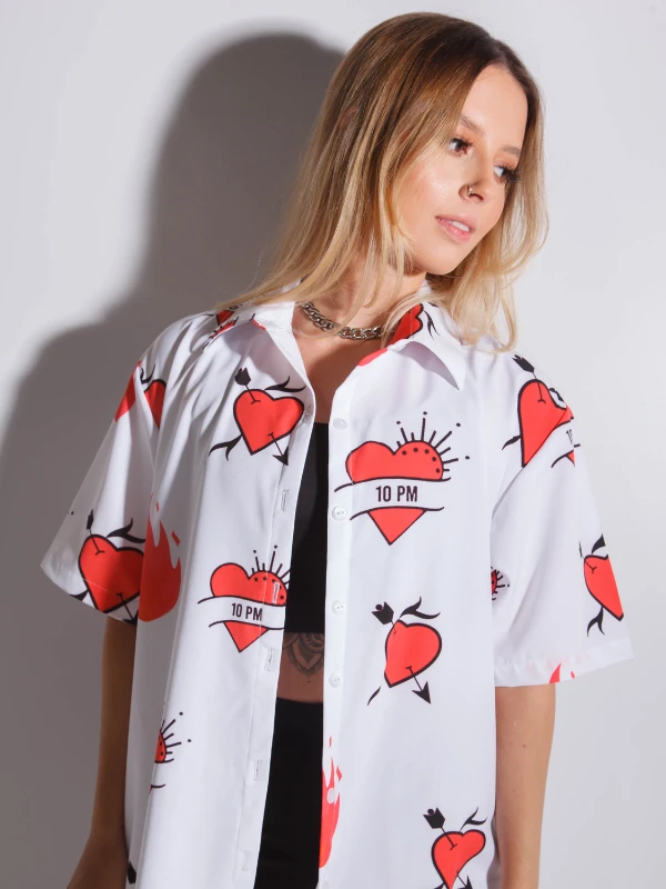 Camisa Corazones Blanca - Image 5