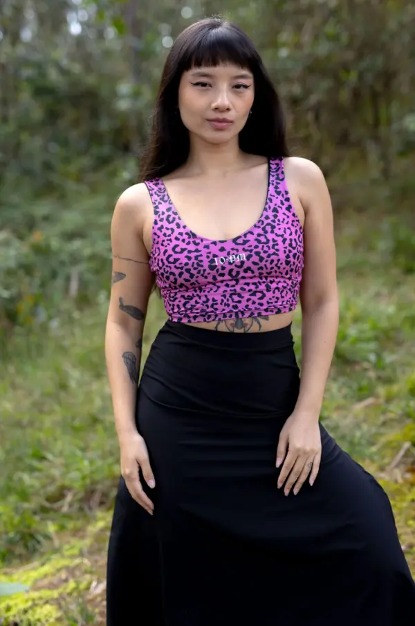 Alternative view of Cheeta top - Pink