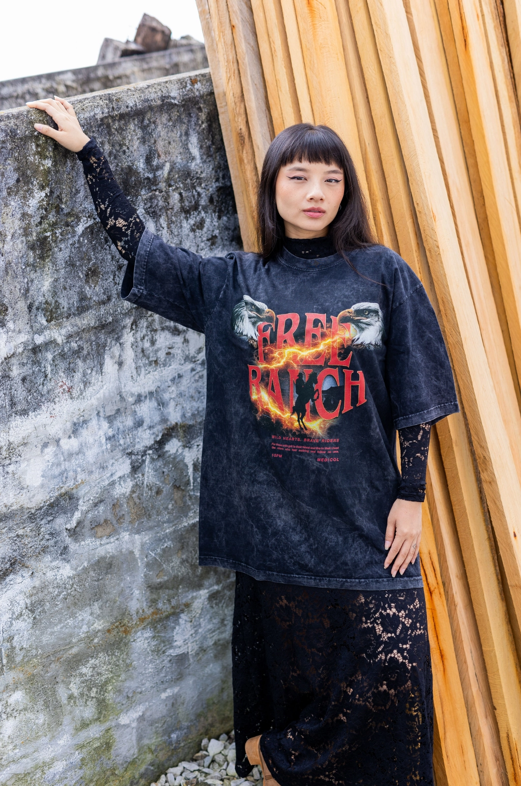 Free ranch oversized t-shirt