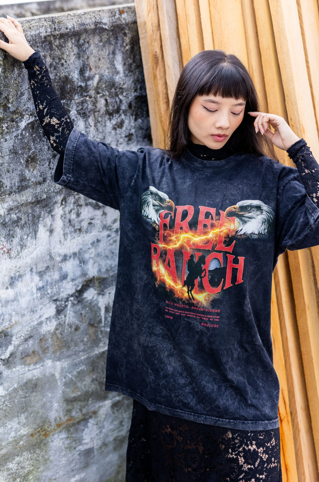 Free ranch oversized t-shirt - Image 4