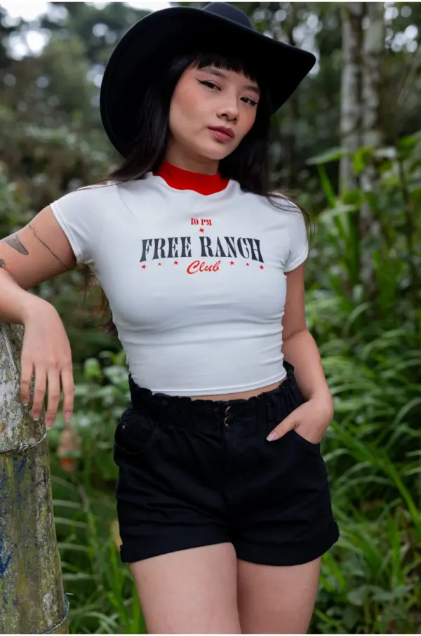 Free ranch basic croptop - Vainilla
